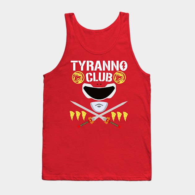 Red Ranger Tyranno Club Tank Top by projectwilson